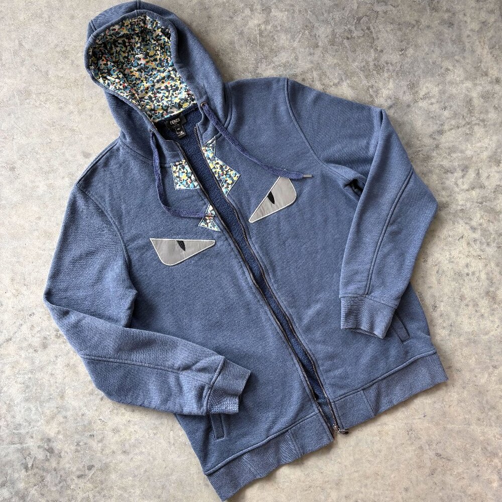 Fendi Monster Eyes Hoodie Sweatshirt   |  Size 52